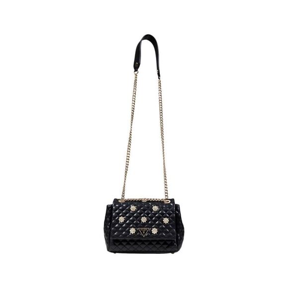 Guess Candy Flap Rhinestone Bag Women black Bags